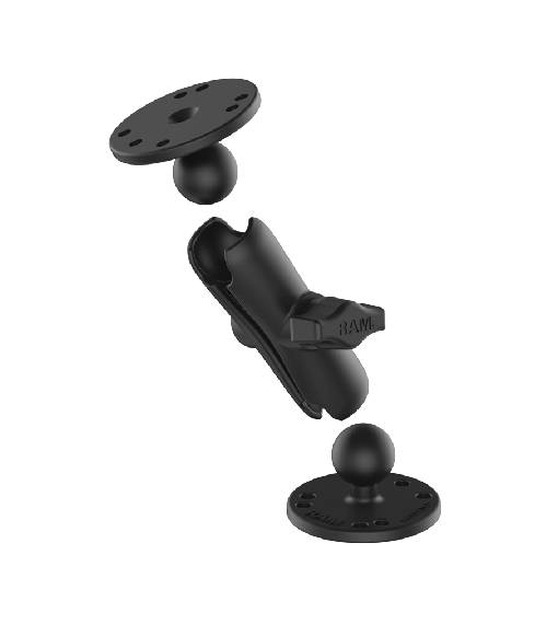 RAM mounts Universal Double Ball Mount with Two Round Plates (B-size)