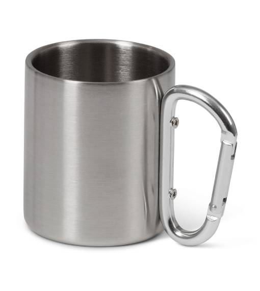 Mugg med karbinhake aluminium