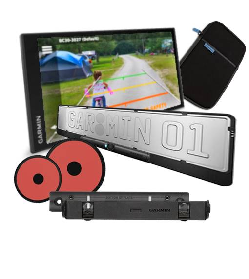 Garmin CamperVan Paket (BC40, Dubbla fästen, Fodral, Plattor)