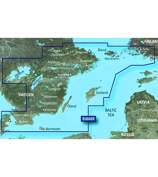 BlueChart G3 Vision VEU046R - Sydöstra Sverige