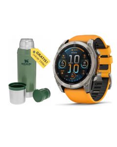 Garmin Fenix 8 AMOLED – Sapphire Orange Titan 47mm (☆ OBS. Termos på köpet!)