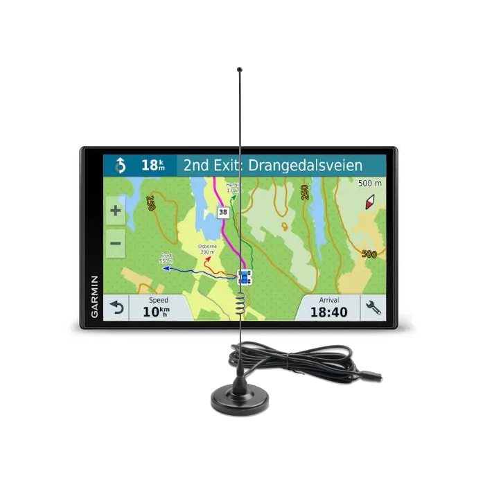 Garmin DriveTrack 71 MT-S + Takantenn med Magnetfäste