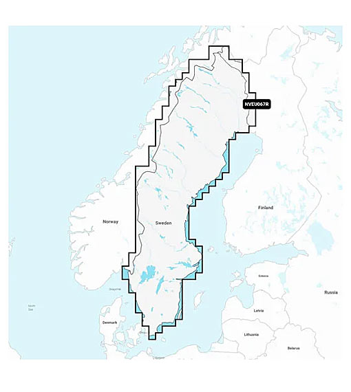 Garmin Navionics+ NSEU067R - Sverige, sjöar och floder