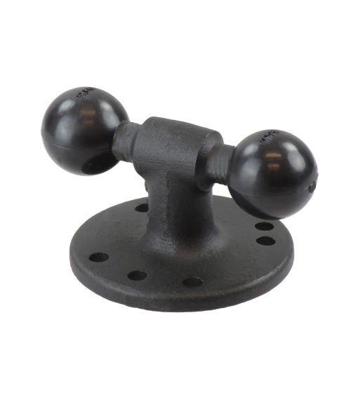 RAM mounts Double Ball Adapter with Round Base (B-kula)